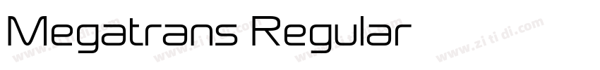 Megatrans Regular字体转换